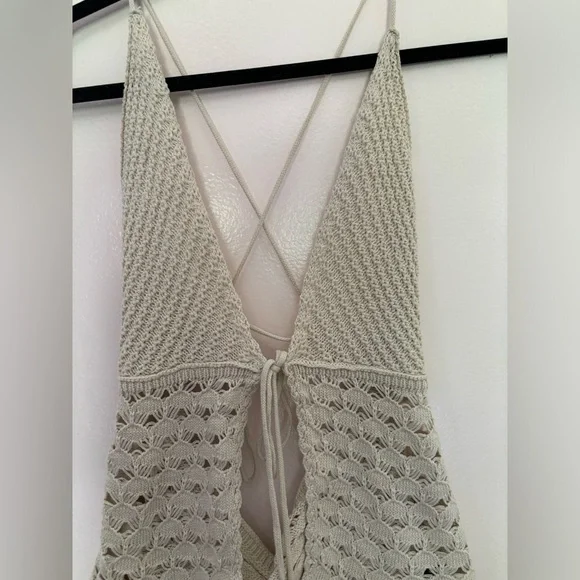 Crochet tie tank top - Picture 3 of 5